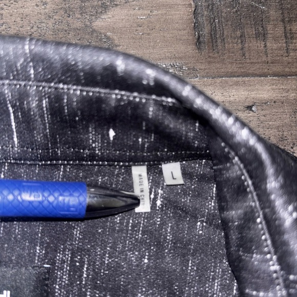 BUGATCHI OoooCotton James Melange OoohCotton Shirt SZ L - Picture 11 of 12